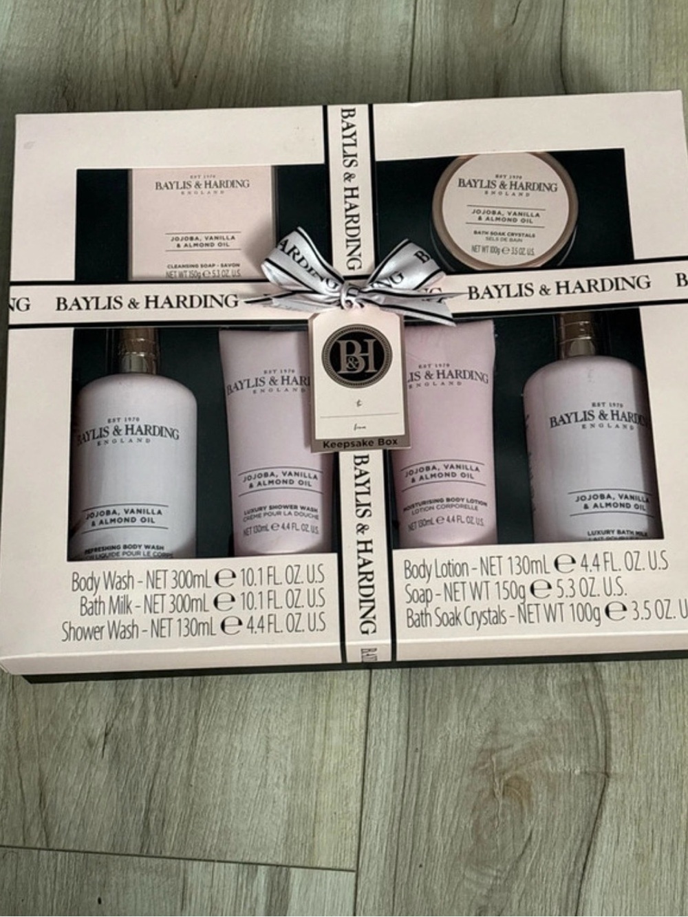 Pink Jojoba, Vanilla & Almond Oil Bath & Body Gift Set